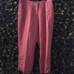 Multiples ankle length linen pants